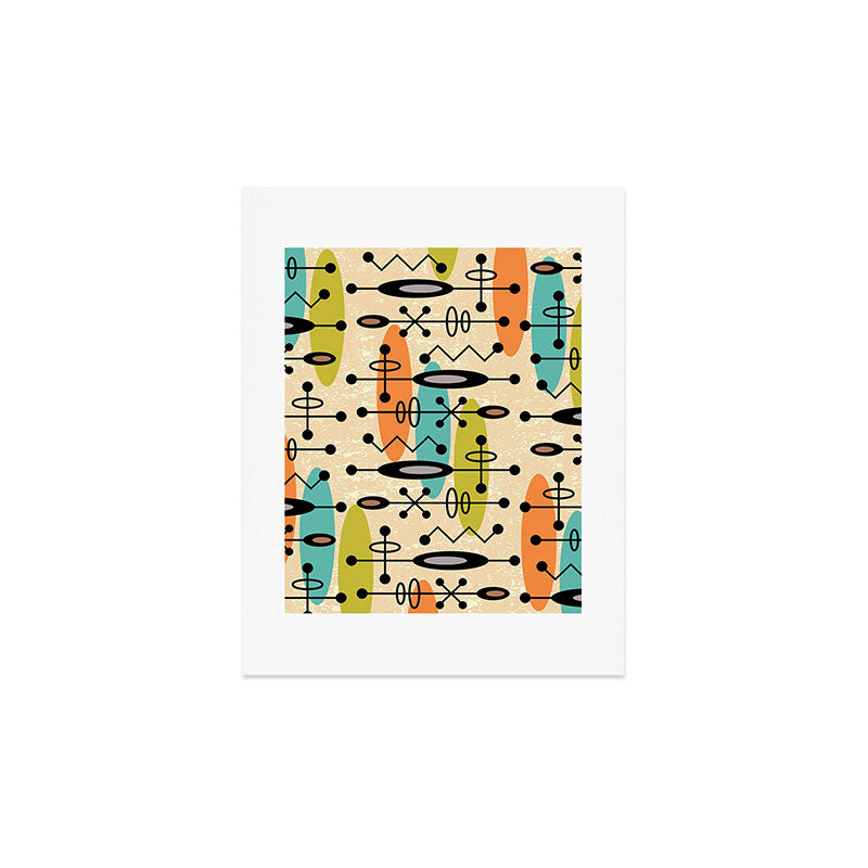 Retro 1950s Style Mid Century Modern Atomic Design 271 Googie
