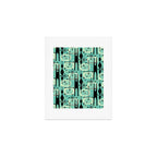 Retro 1950s Style Mid Century Modern 771 Mid Mod Turquoise Art Print Gallery Image 1
