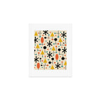 Retro Atomic Abstract Geometric Starburst Pattern Art Print Gallery Image 1