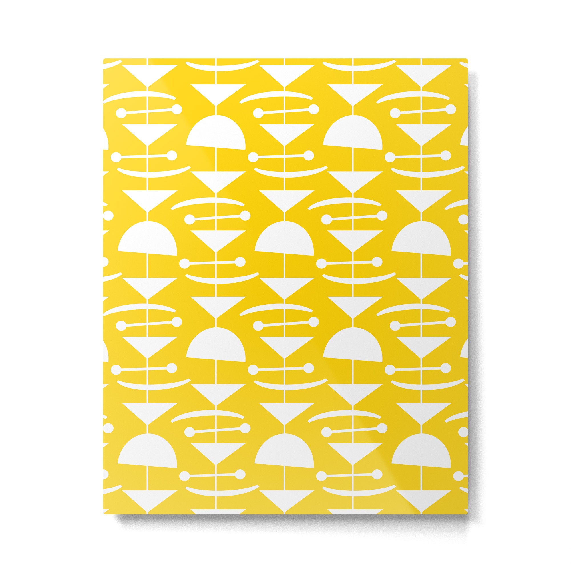Retro Mid Century Modern Abstract Mobile 652 Yellow Metal Print Gallery Image 6