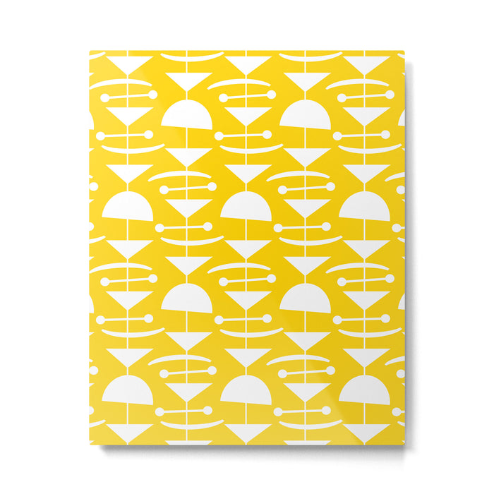 Retro Mid Century Modern Abstract Mobile 652 Yellow Metal Print Gallery Image 1
