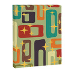 Retro Mid Century Modern Abstract Pattern 225 Canvas Print Gallery Image 8