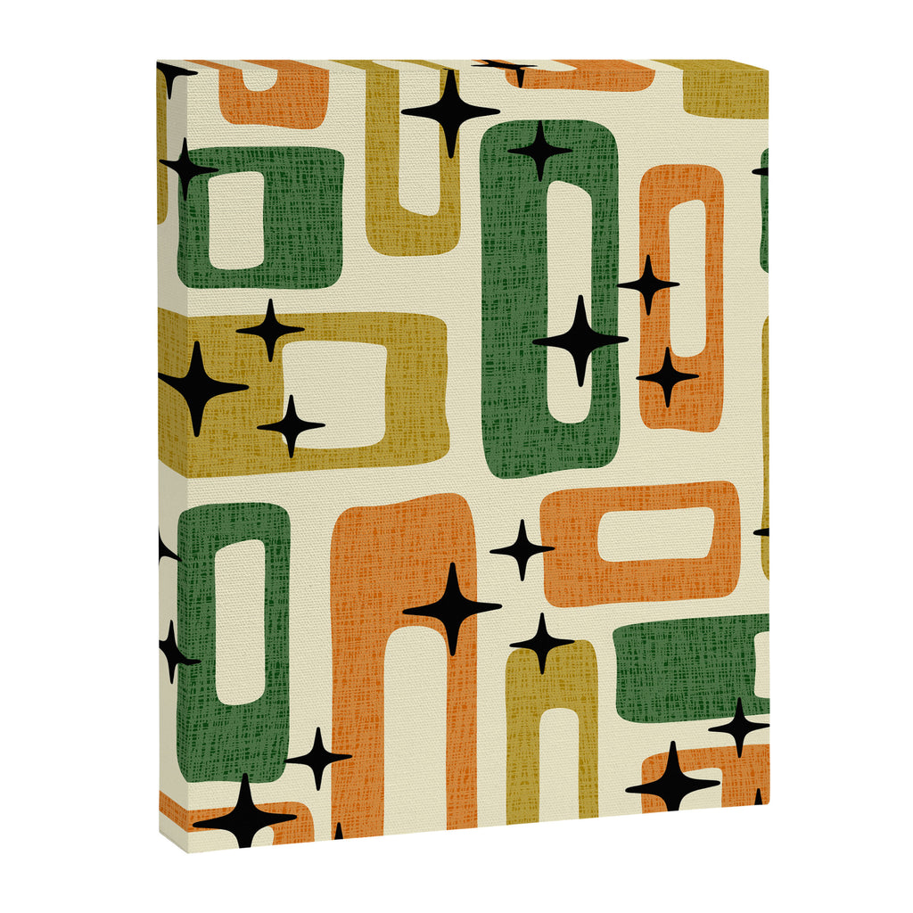 Retro Mid Century Modern Abstract Pattern 231 Autumn Canvas Print Gallery Image 8