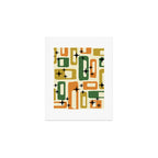 Retro Mid Century Modern Abstract Pattern 231 Autumn Art Print Gallery Image 1