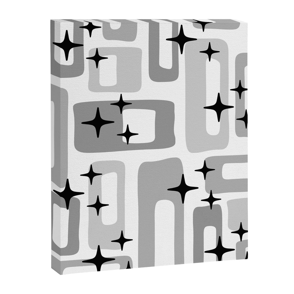 Retro Mid Century Modern Abstract Pattern 241 Canvas Print Gallery Image 8