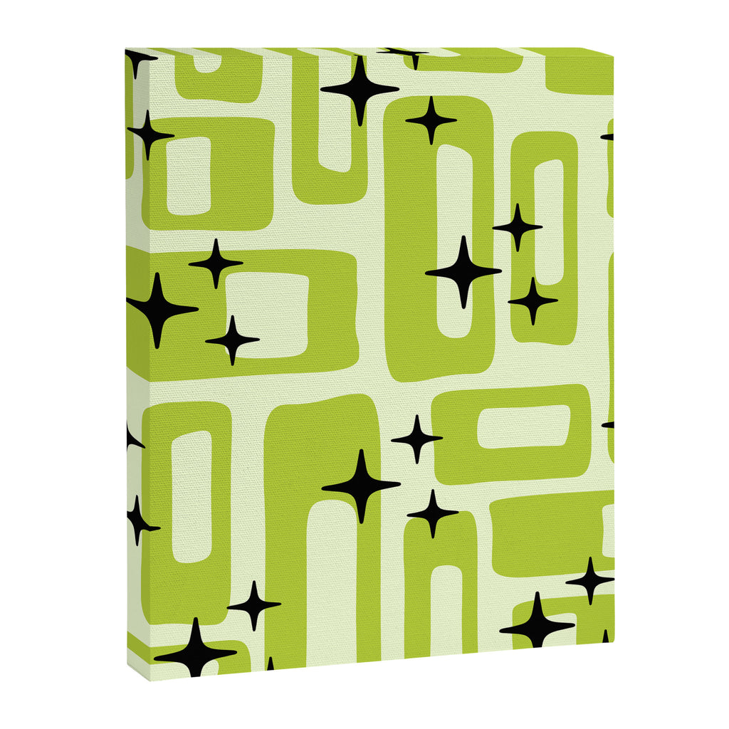 Retro Mid Century Modern Abstract Pattern 246 Canvas Print Gallery Image 8