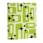 Retro Mid Century Modern Abstract Pattern 246 Canvas Print Gallery Image 8