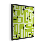 Retro Mid Century Modern Abstract Pattern 246 Framed Canvas Print Gallery Image 2