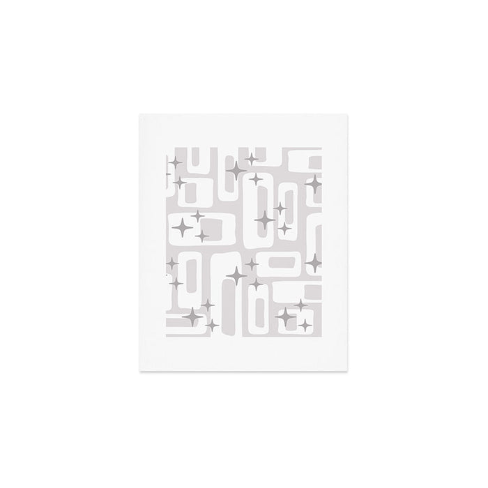Retro Mid Century Modern Abstract Pattern 301 Art Print Gallery Image 1