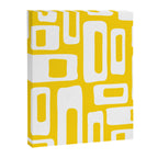 Retro Mid Century Modern Abstract Pattern 335 Yellow Canvas Print Gallery Image 8