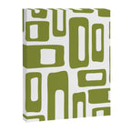Retro Mid Century Modern Abstract Pattern 336 Olive Green Canvas Print Gallery Image 8