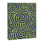 Ripple Effect Pattern Blue and Chartreuse Canvas Print Gallery Image 8