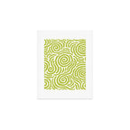 Ripple Effect Pattern Chartreuse Art Print Gallery Image 1