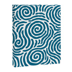Ripple Effect Pattern Peacock Blue Canvas Print Gallery Image 8