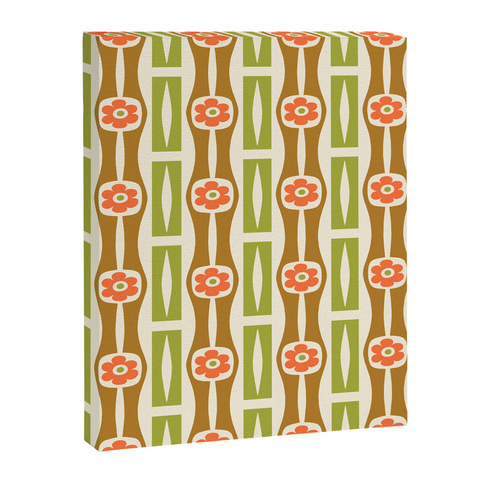 Tropical Bamboo Flower Pattern Canvas Print Gallery Image 1
