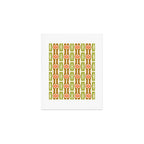 Tropical Bamboo Flower Pattern Art Print Gallery Image 1