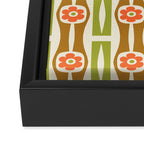Tropical Bamboo Flower Pattern Framed Canvas Print Gallery Image 3