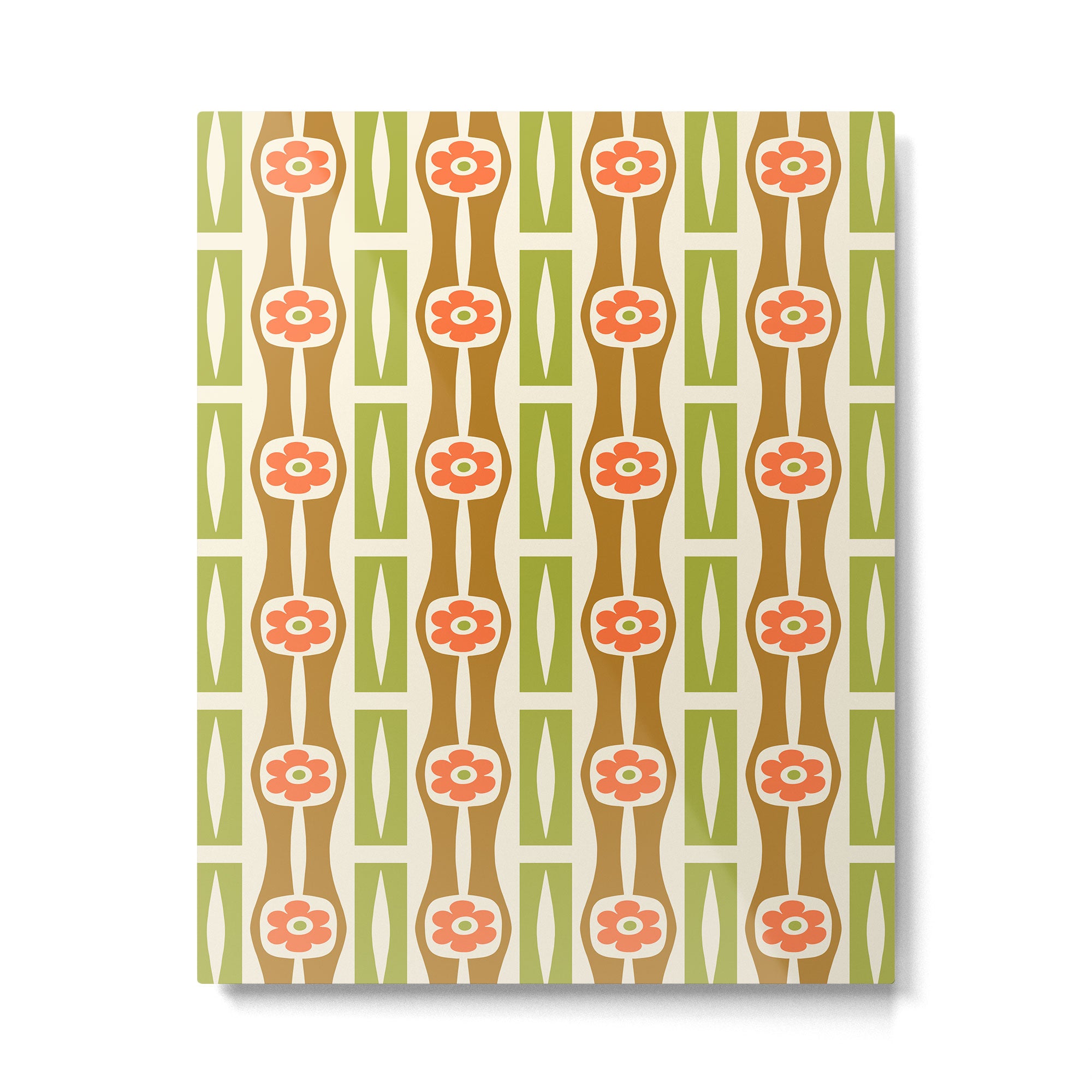 Tropical Bamboo Flower Pattern Metal Print Gallery Image 6