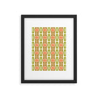 Tropical Bamboo Flower Pattern Framed Art Print Gallery Image 6