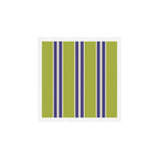 Vertical Stripes Chartreuse and Blue Art Print Gallery Image 1