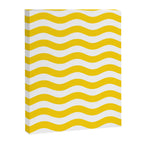 Wavy Stripes Patten Yellow Canvas Print Gallery Image 8