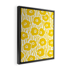 Wild Flowers Yellow Framed Canvas Print Gallery Image 2