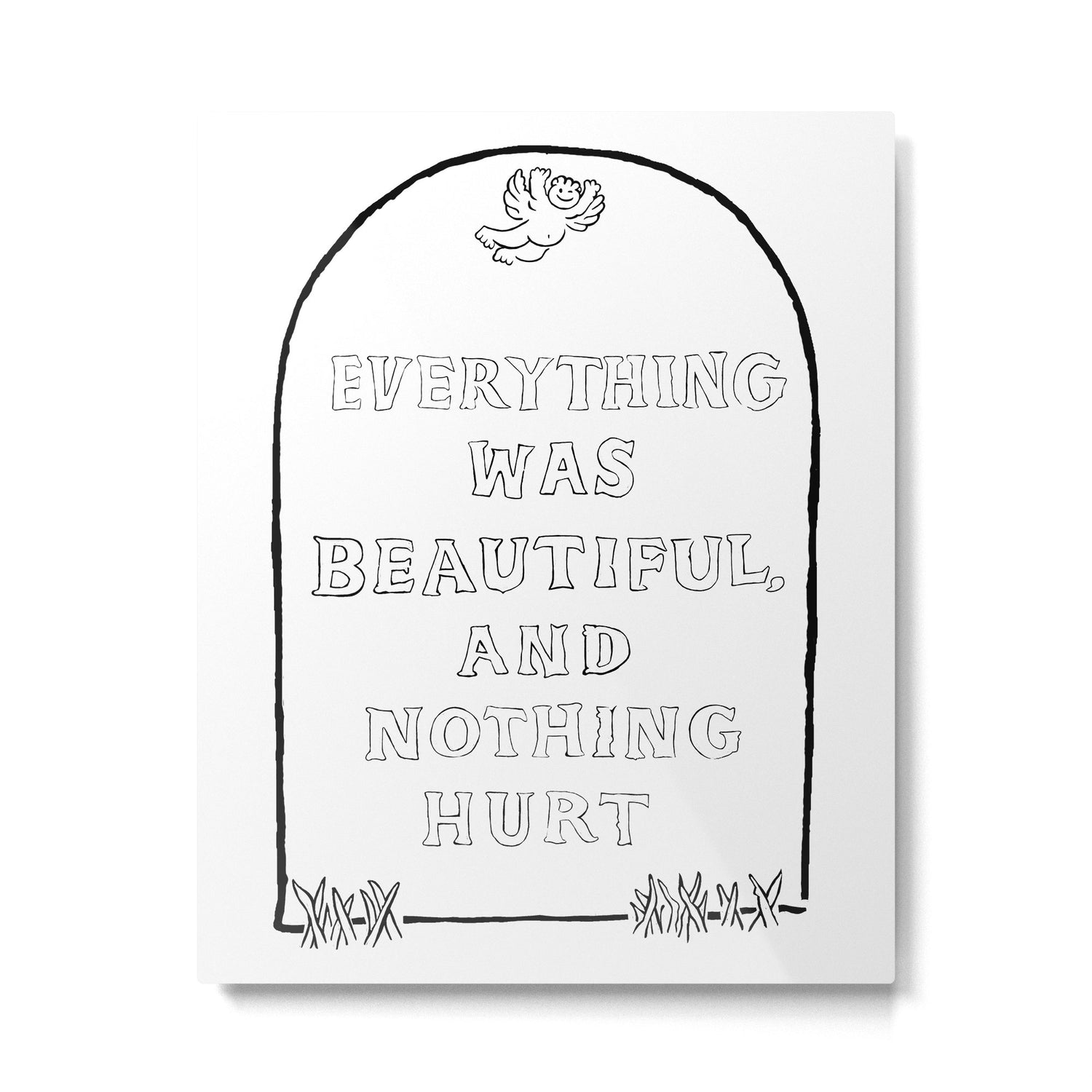Everything Was Beautiful and Nothing Hurt Metal Print Gallery Image 4