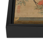16th Century Japanese Bird and Peony Edo Era Painting Framed Canvas Print Gallery Image 3
