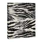 Abstract Zebra Stripe Pattern Modern Black and Beige Animal Canvas Print Gallery Image 6