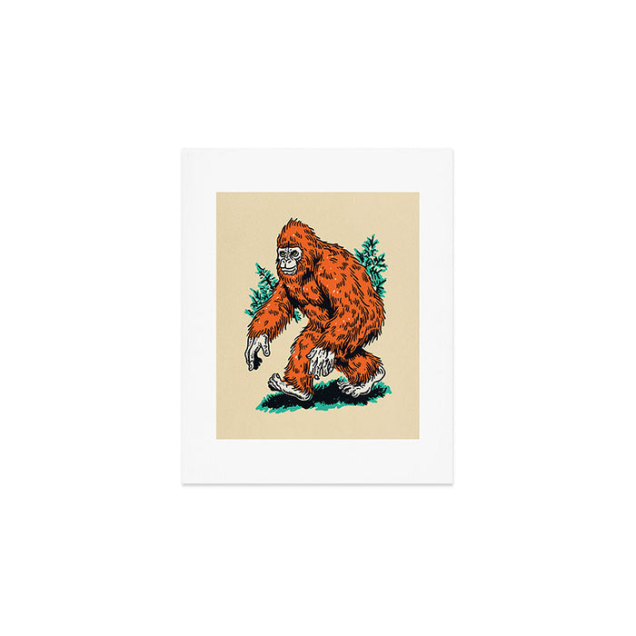 Bigfoot Forest Walker Cryptic Art Print Gallery Image 1