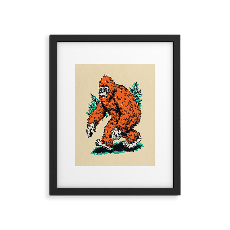 Bigfoot Forest Walker Cryptic Framed Art Print Gallery Image 5