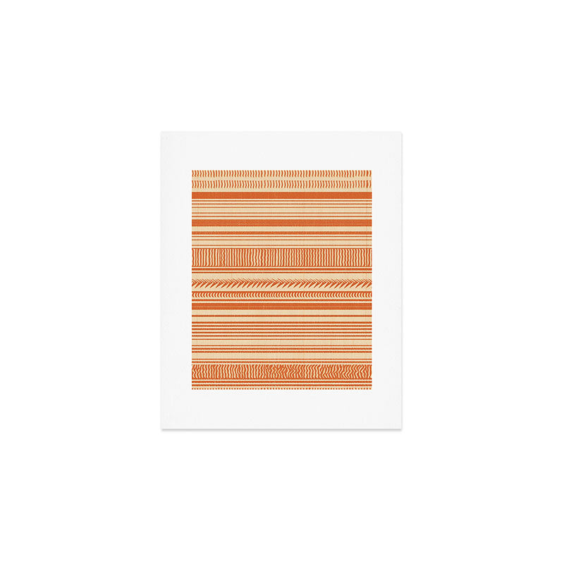 Boho Earthy Mud Cloth Abstract Pattern Art Print Gallery Image 1