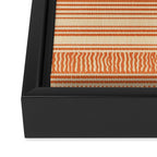 Boho Earthy Mud Cloth Abstract Pattern Framed Canvas Print Gallery Image 3