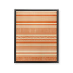 Boho Earthy Mud Cloth Abstract Pattern Framed Canvas Print Gallery Image 8