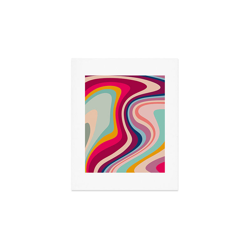 Boho Fluid Abstract Art Print Gallery Image 1