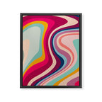 Boho Fluid Abstract Framed Canvas Print Gallery Image 6