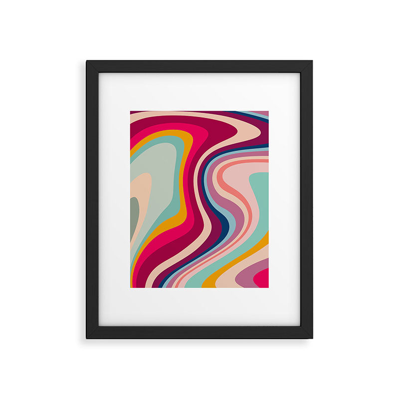 Boho Fluid Abstract Framed Art Print Gallery Image 4