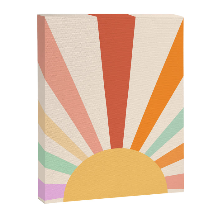Boho Sun Colorful Canvas Print Gallery Image 1