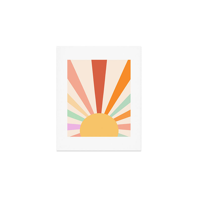 Boho Sun Colorful Art Print Gallery Image 1