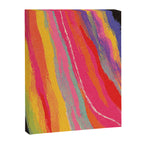Bold Abstract Color Flow in Neon and Sunset Tones Canvas Print Gallery Image 6