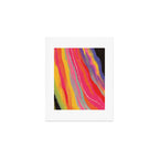 Bold Abstract Color Flow in Neon and Sunset Tones Art Print Gallery Image 1