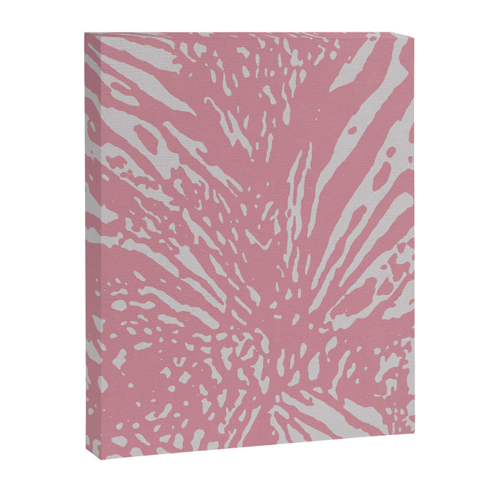 Bold Pink Zebra Pattern with Abstract Animal Stripes Safari  Canvas Print Gallery Image 1