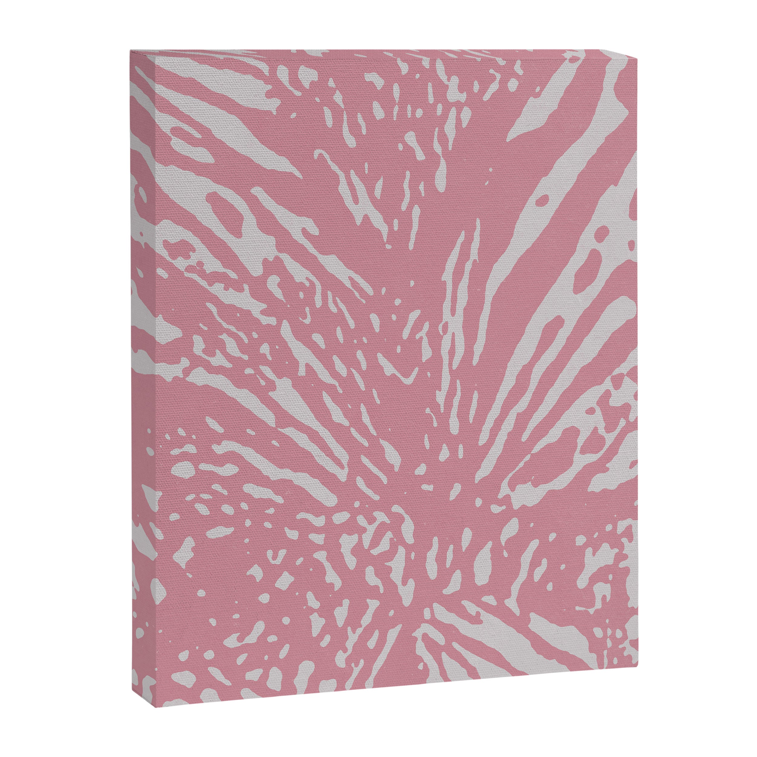 Bold Pink Zebra Pattern with Abstract Animal Stripes Safari  Canvas Print Gallery Image 6