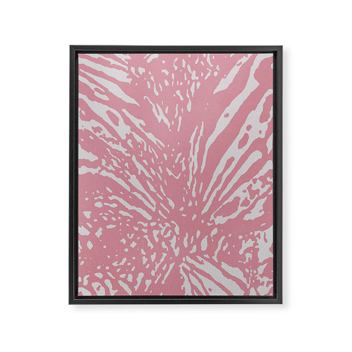 Bold Pink Zebra Pattern with Abstract Animal Stripes Safari  Framed Canvas Print Gallery Image 1