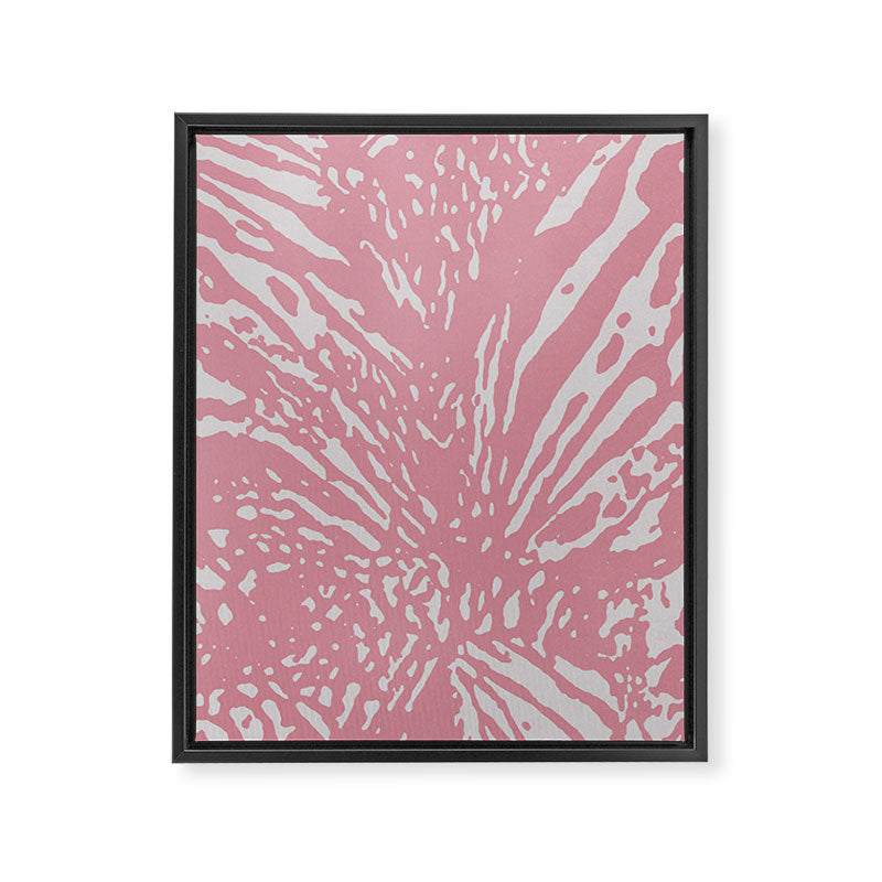 Bold Pink Zebra Pattern with Abstract Animal Stripes Safari  Framed Canvas Print Gallery Image 6