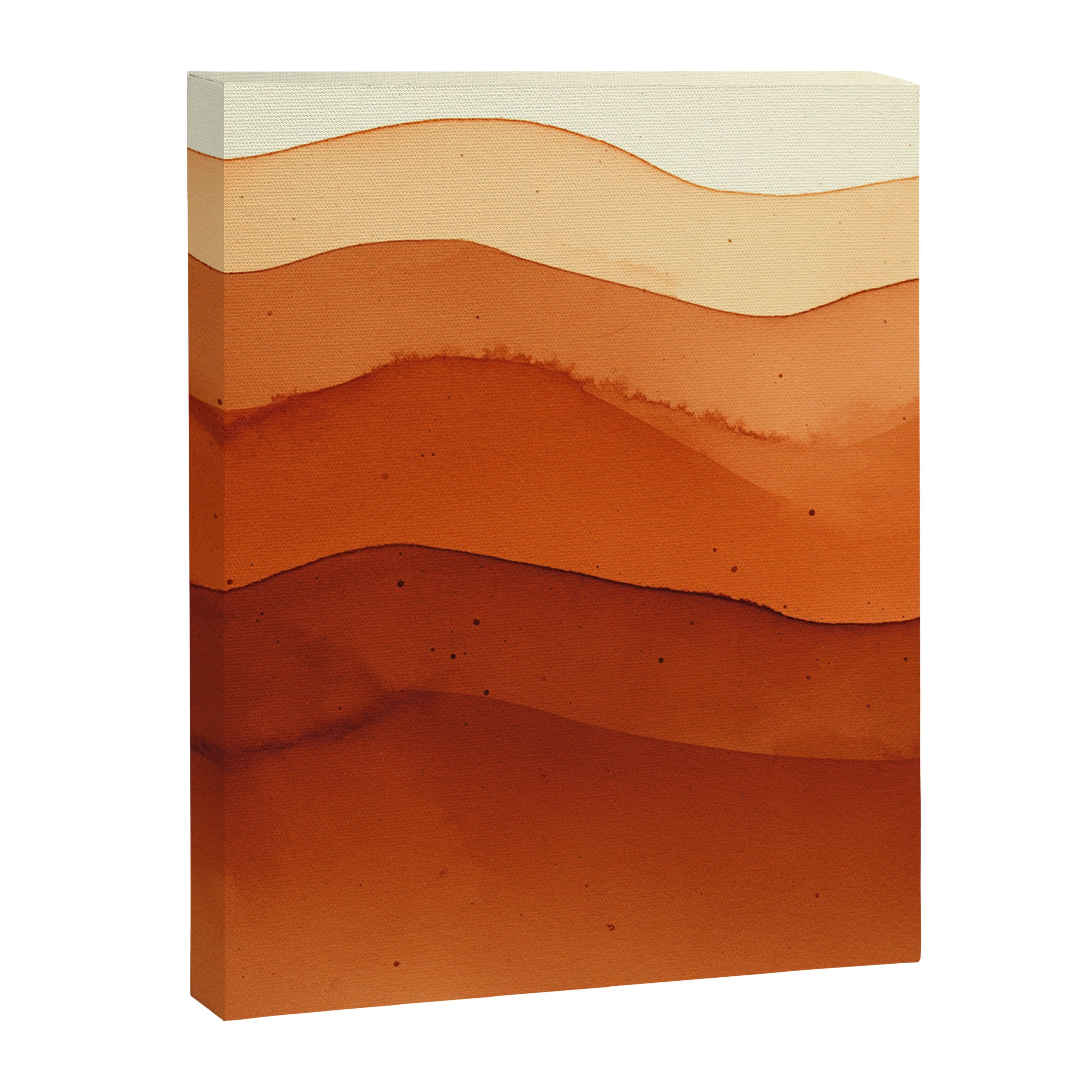 Burnt Orange Abstract Ombre Canvas Print Gallery Image 6