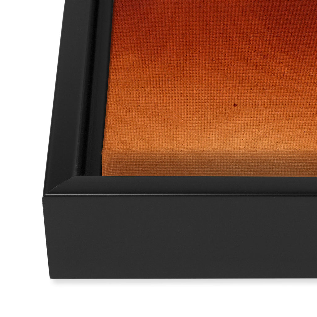 Burnt Orange Abstract Ombre Framed Canvas Print Gallery Image 3