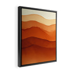 Burnt Orange Abstract Ombre Framed Canvas Print Gallery Image 2