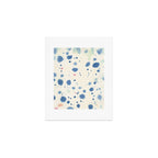 Cloudy Abstract Indigo Blue Spots Art Print Gallery Image 1