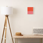 Color Block Coral Pink Peach Orange Abstract Modern Canvas Print Gallery Image 2